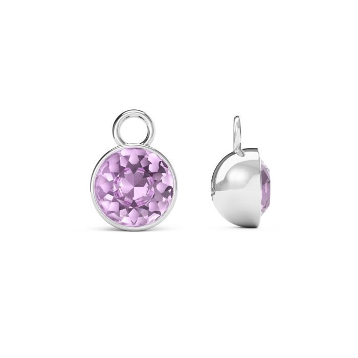 Charm Bella con Cristales Austriacos en Rodio - Imagen 9