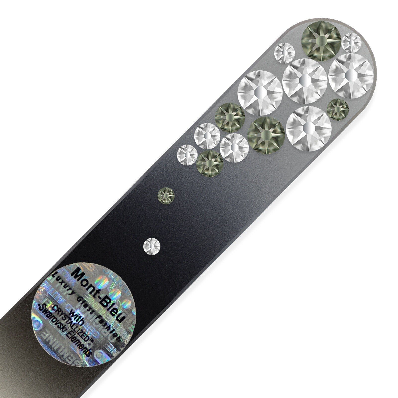 10226-Swarovski-crystal-nail-files-BC-M1-12 Lima de uñas de cristal Gris y Transparente - Imagen 1