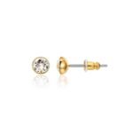 Pendiente Signature 5 mm con Cristal de Austria en Oro 16k - Imagen 8