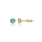 Pendiente Signature 5 mm con Cristal de Austria en Oro 16k - Imagen 10