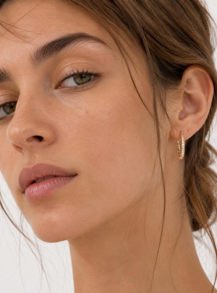 AArgollas Eternity Oro 18 mm con Cristales de Austria – Aros Mujer - Imagen 4