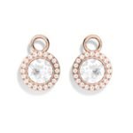 Charms Angelical con cristal transparente chapado en oro - Imagen 11