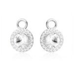 Charms Angelical con cristal transparente chapado en oro - Imagen 5