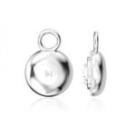 Charms Angelical con cristal transparente chapado en oro - Imagen 8