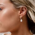 Charms Angelical con cristal transparente chapado en oro - Imagen 3