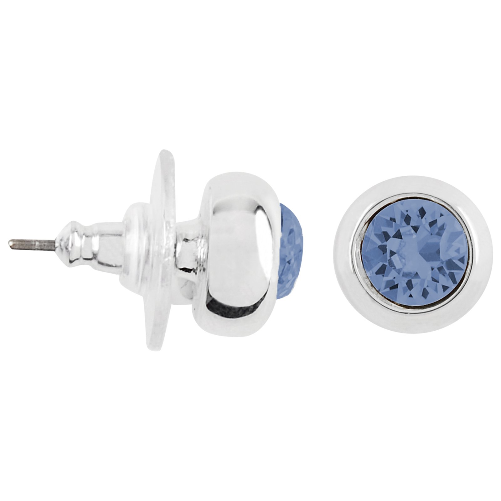 40202.DBL.R Aros pegados Round Solitaire Small con cristal de Austria - Imagen 1