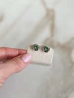 Aros pegados Round Solitaire Small con cristal de Austria - Imagen 13