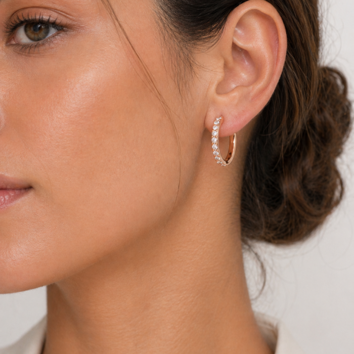 Argolla Eternity de 18 mm con Cristales Swarovski de Austria - Imagen 11