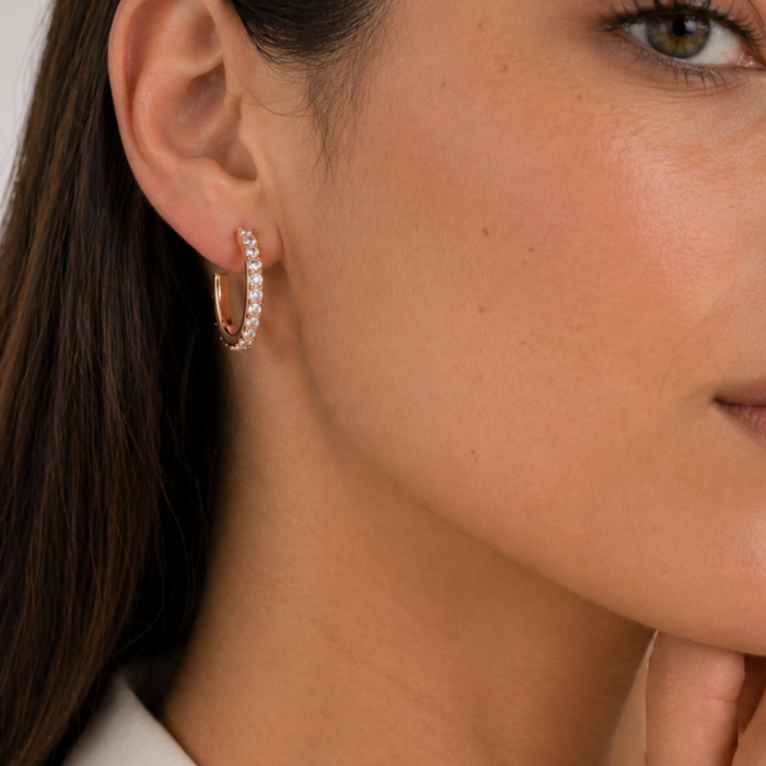 Argolla Eternity de 18 mm con Cristales Swarovski de Austria - Imagen 9