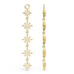 Charm Largo Polaris Star con Cristales de Austria en Rodio u Oro - Imagen 3