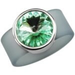 Anillo Deborah de Silicona con Cristal Austriaco - Imagen 6