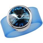 Anillo Deborah de Silicona con Cristal Austriaco - Imagen 5