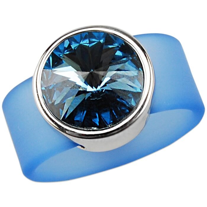 Anillo Deborah de Silicona con Cristal Austriaco - Imagen 5