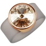 Anillo Deborah de Silicona con Cristal Austriaco - Imagen 3