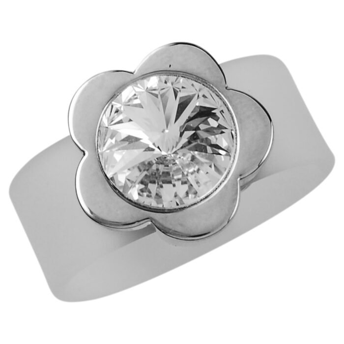 Anillo Five Blossoms de Silicona con Cristales Austriacos - Imagen 5