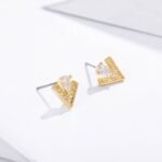 Aros Pequeños Vika de 10 mm con Baño en Oro - Imagen 2