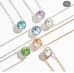 Collar Bella con Cristal Transparente en Oro - Imagen 6