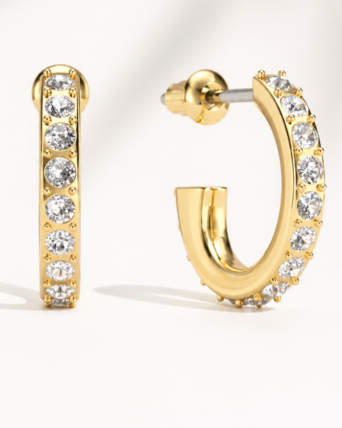 Argollas Eternity 14 mm con Cristales Swarovski - Imagen 7