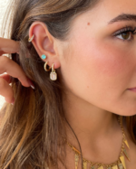 Argollas Eternity - 14 mm - baño en oro