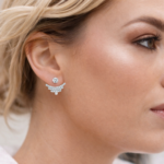 Aros Ear Jacket Elegance con Cristal de Austria y Baño en Rodio - Imagen 5