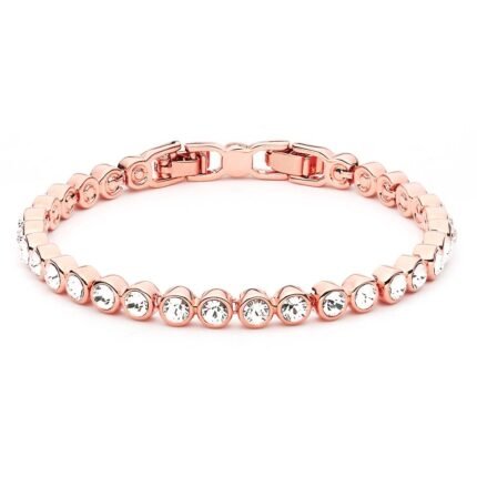 pulsera-tennis-cristal-austria-oro-rosa