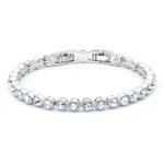 Pulsera Tennis con Cristales Transparentes en Rodio