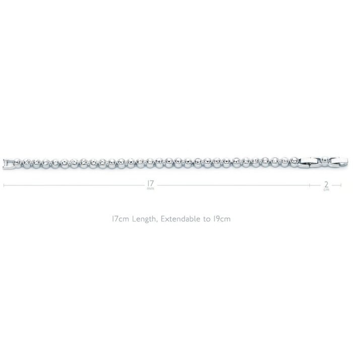 Pulsera Tennis con Cristales Transparentes en Rodio - Imagen 6