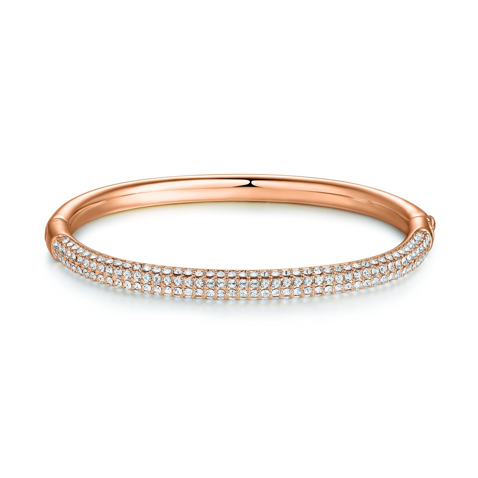 3-1054aclr__1 Pulsera de Piedra con Cristales Austriacos en Oro Rosa - Imagen 1