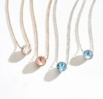 Collar Bella con Cristal Transparente en Oro - Imagen 5