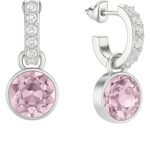 Aros Colgantes Amatista Claro con Cristales de Austria