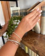 Pulsera Jazz con Zirconia Cúbica en Rodio - Imagen 2