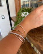 Pulsera Jazz con Zirconia Cúbica en Rodio - Imagen 5