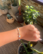 Pulsera Festival Rose con cristales Swarovski bañada en oro - Imagen 9