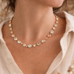 Collar Festival Rose con Cristales Austriacos en Oro Rosa - Imagen 6