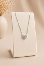 Collar Corazón Alana con Cristales Transparentes en Rodio - Imagen 4