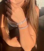 Pulsera de Piedra con Cristales Austriacos en Oro Rosa - Imagen 6