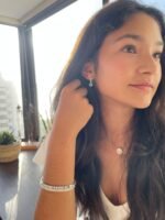 Collar Asscher con Cristal Austriaco Transparente en Rodio - Imagen 5