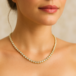 Collar de Tenis con Cristales Austriacos en Oro o Rodio - Imagen 3