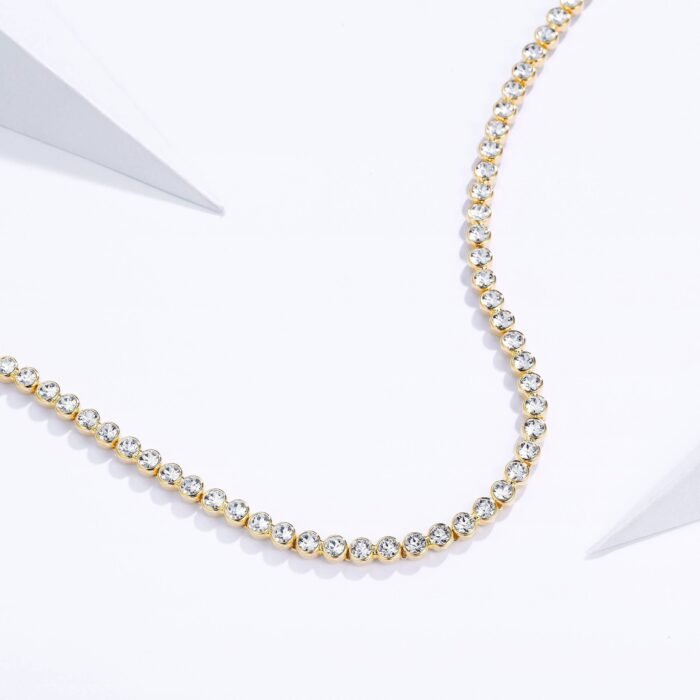 Collar de Tenis con Cristales Austriacos en Oro o Rodio - Imagen 9