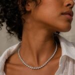 Collar Tennis Oro con Cristales de Austria Ajustable – Collar Mujer Elegante - Imagen 2