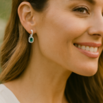 Conjunto Aros Eternity Mix y Charms Octágono Halo con Cristales de Austria en Rodio - Imagen 3