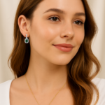 Conjunto Aros Eternity Mix y Charms Octágono Halo con Cristales de Austria en Rodio - Imagen 10