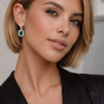 Conjunto Aros Eternity Mix y Charms Octágono Halo con Cristales de Austria en Rodio - Imagen 6