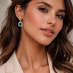 Conjunto Aros Eternity Mix y Charms Octágono Halo con Cristales de Austria en Rodio - Imagen 2