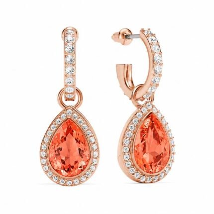 aros-gota-cristal-mujer-melocotón