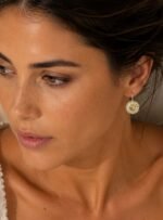 Aros Oro Mujer con Cristales de Austria Golden Shadow 13 mm - Imagen 6