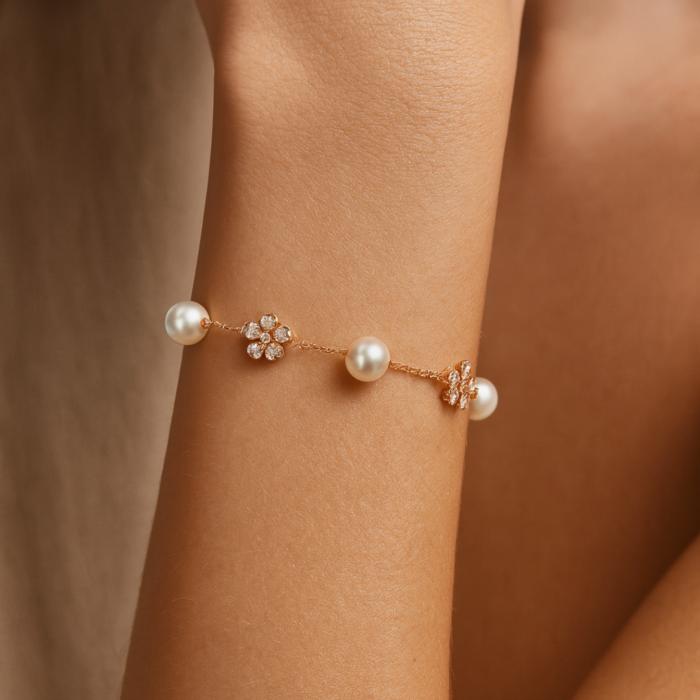 pulsera-cherry-blossom-oro-rosa-puesta