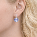 Argollas Eternity con Charms Cushion Lavanda en Rodio - Imagen 6