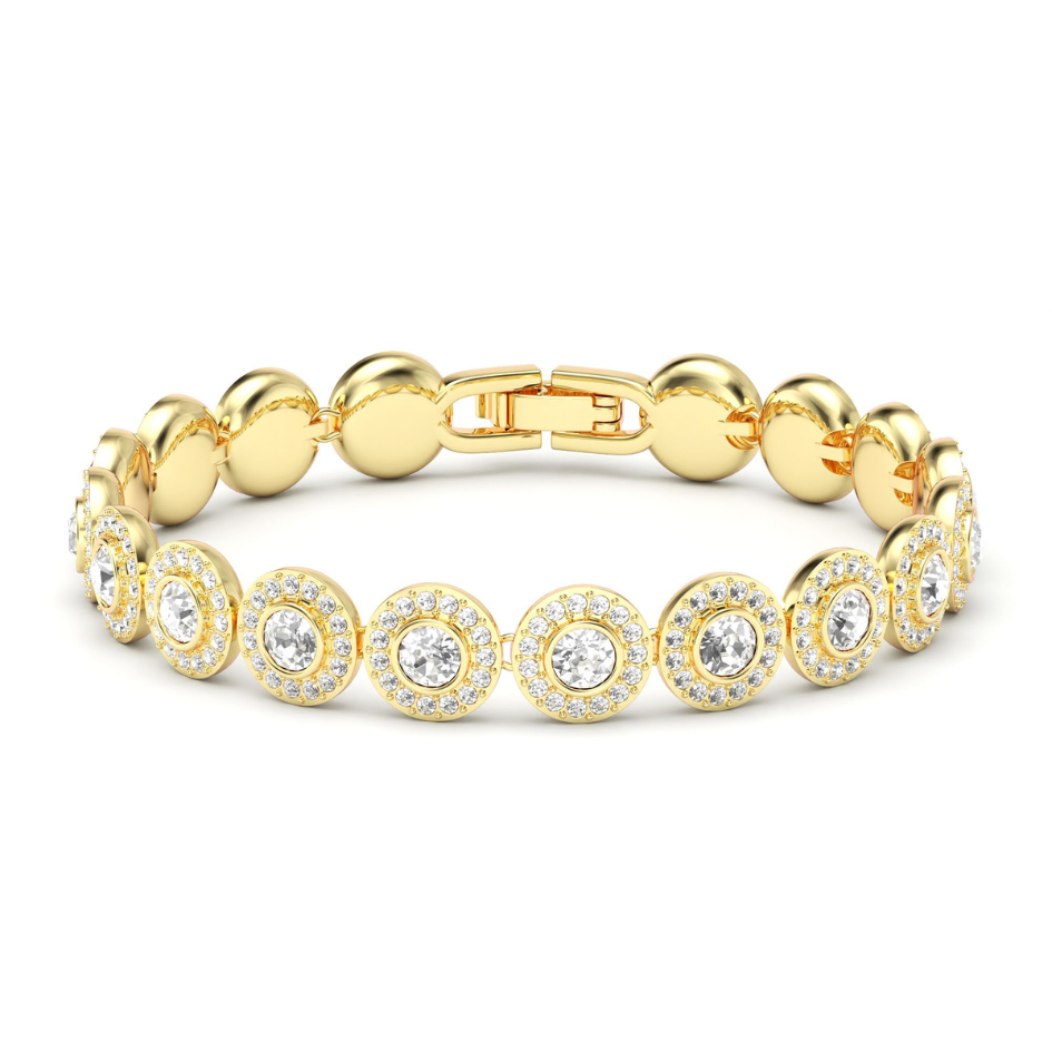 3-1055GCLR1 pulsera-angelic-tennis-cristales-transparentes-bano-oro